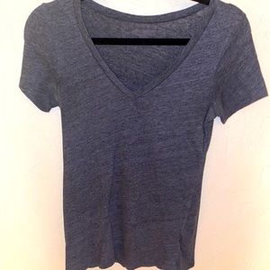 Gray V-Neck Tee